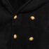 Balmain Black Wool Hooded Double Breast Shearling Coat 10A - Image 3