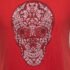 Alexander McQueen Red Ornamental Skull Print Cotton T-Shirt S - Image 3