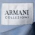 Armani Collezioni Blue Cotton Full Sleeve Shirt M - Image 4