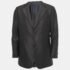 Armani Collezioni Black Textured Wool Single-Breasted Blazer XL