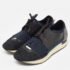 Balenciaga Black/Navy Blue Leather and Mesh Race Runner Sneakers Size 39 - Image 2