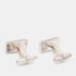 Hugo Boss Suede Silver Tone Cufflinks - Image 3