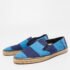 Burberry Blue Canvas Slip On Espadrille Flats Size 42.5 - Image 2