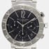 Bvlgari Black Stainless Steel Diagono BB38SSCH Automatic Men's Wristwatch 38 mm