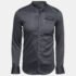 Emporio Armani Grey Cotton Button Front Long Sleeve Shirt S