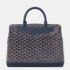 Goyard Navy Blue Leather and Signature Canvas Cisaplin Document Case - Image 2