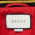 Gucci Gold Metallic Stars Print Crinkle Leather Bomber Jacket XS - Image 4