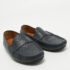 Gucci Navy Blue Guccissima Leather Slip On Loafers Size 40.5 - Image 4