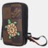 Louis Vuitton Brown Coated Canvas Giant Damier Nigo Phone Pouch - Image 2