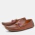 Louis Vuitton Brown Leather Hockenheim Slip On Loafers Size 41 - Image 2