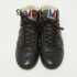 Louis Vuitton Black Leather and Calfhair Trainer High Top Sneakers Size 43 - Image 3
