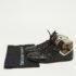 Louis Vuitton Black Leather and Calfhair Trainer High Top Sneakers Size 43 - Image 9