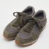 Prada Sport Grey/Green Nylon and Suede Low Top Sneakers Size 39.5 - Image 2