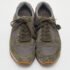 Prada Sport Grey/Green Nylon and Suede Low Top Sneakers Size 39.5 - Image 3