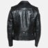 Saint Laurent Paris Black Leather Zipper Detail Biker Jacket XL - Image 3
