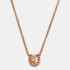 Aigner Gold Tone Sterling Silver Horseshoe Pendant Necklace