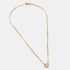 Aigner Gold Tone Sterling Silver Horseshoe Pendant Necklace - Image 3