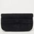 Aigner Black Suede And Leather Logo Flap Clutch - Image 4
