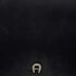 Aigner Black Suede And Leather Logo Flap Clutch - Image 5