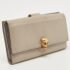 Alexander McQueen Grey Leather Skull Continental Wallet - Image 3