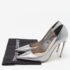 Alexander McQueen Metallic Leather Pointed Toe Pumps Size 38.5 - Image 11