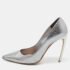 Alexander McQueen Metallic Leather Pointed Toe Pumps Size 38.5