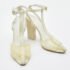 Alexander Wang Light Yellow Leather and PVC T-Bar Ankle Strap Pumps Size 38 - Image 4