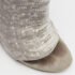 Alexander Wang Grey Lizard Embossed Leather and Suede Devon Graphic Ankle Boots Size 39 - Image 7