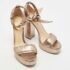 Alexandre Birman Metallic Leather Celine Sandals Size 38 - Image 4