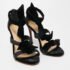 Alexandre Birman Black Velvet and Glitter Tripple Knot Lolita Sandals Size 36.5 - Image 4