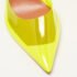 Amina Muaddi Yellow PVC Holli Glass Slingback Pumps Size 40.5 - Image 7