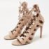 Aquazzura Dusty Pink Leather Amazon Sandals Size 39 - Image 2