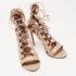 Aquazzura Dusty Pink Leather Amazon Sandals Size 39 - Image 4