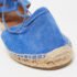Aquazzura Blue Suede Belgravia Espadrille Flats Size 36.5 - Image 7