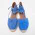 Aquazzura Blue Suede Belgravia Espadrille Flats Size 36.5 - Image 3
