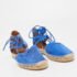 Aquazzura Blue Suede Belgravia Espadrille Flats Size 36.5 - Image 4