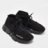 Balenciaga Black Knit Fabric Speed 2.0 Lace up Sneakers Size 37 - Image 4