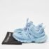 Balenciaga Blue Faux Leather Track Lace Up Sneakers Size 36 - Image 9
