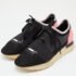 Balenciaga Black Leather and Mesh Race Runner Low Top Sneakers Size 39 - Image 2