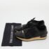 Balenciaga Black Leather and Glitter Fabric Race Runner Sneakers Size 38 - Image 9