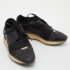 Balenciaga Black Leather and Glitter Fabric Race Runner Sneakers Size 38 - Image 4