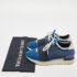 Balenciaga Blue/White Patent,Mesh and Leather Race Runner Sneakers Size 36 - Image 9