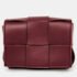 Bottega Veneta Burgundy Maxi Intrecciato Cassette Crossbody Bag