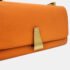 Bottega Veneta Orange Leather Medium BV Angle Shoulder Bag - Image 4