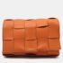 Bottega Veneta Orange Leather Cassette Shoulder Bag