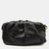 Bottega Veneta Black Leather Teen Pouch Clutch