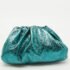Bottega Veneta Metallic Green Leather Teen Pouch Clutch - Image 4