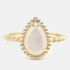 Boucheron 18K Yellow Gold and Mother of pearl Serpent Boheme Ring 54