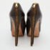 Brian Atwood Brown Leather Chain Heel Platform Pumps Size 38.5 - Image 5