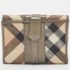 Burberry Metallic/Beige Nova Check PVC and Patent Leather French Wallet - Image 4